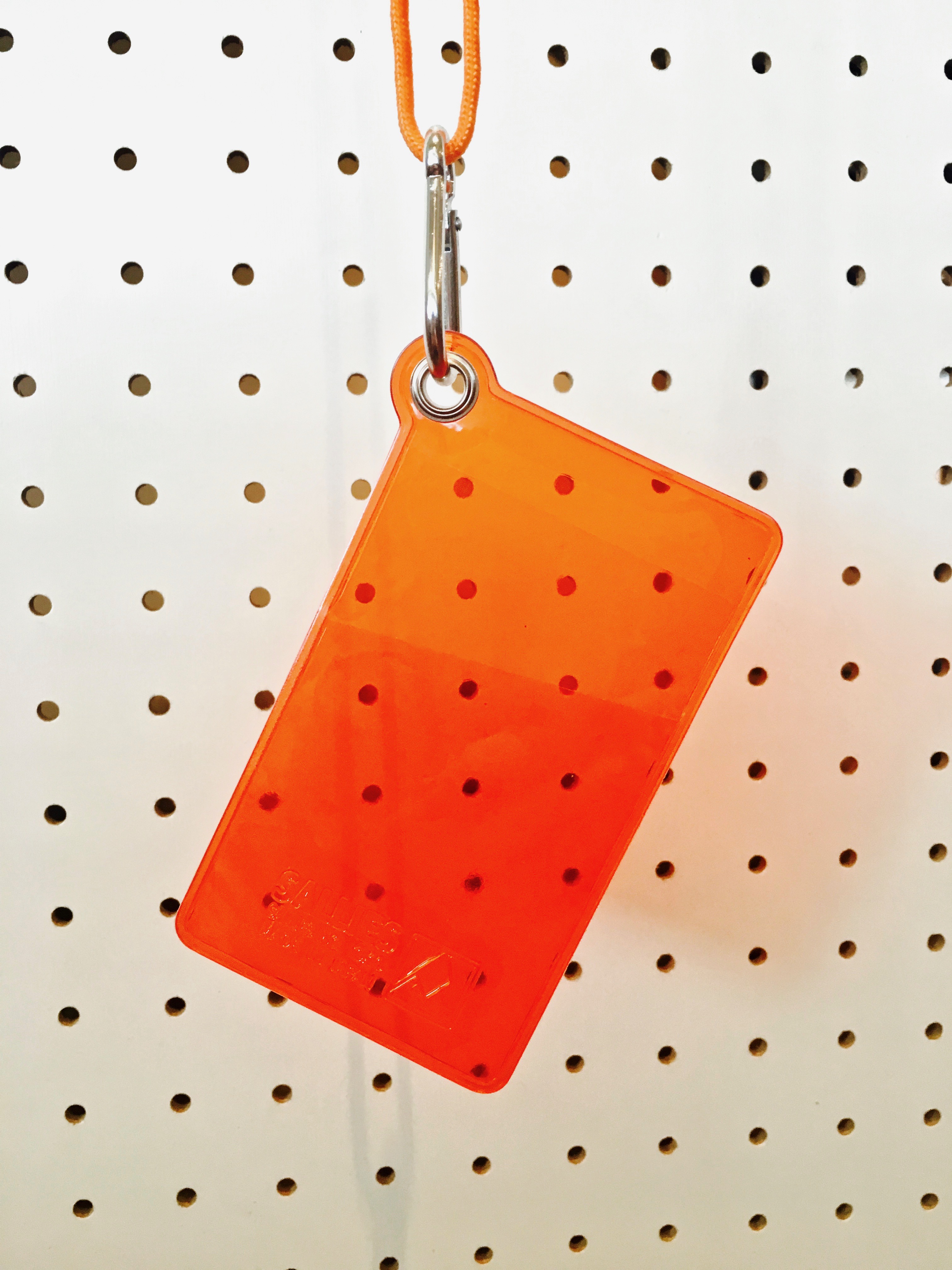 ID CASE 透明色證件套 Orange｜背面