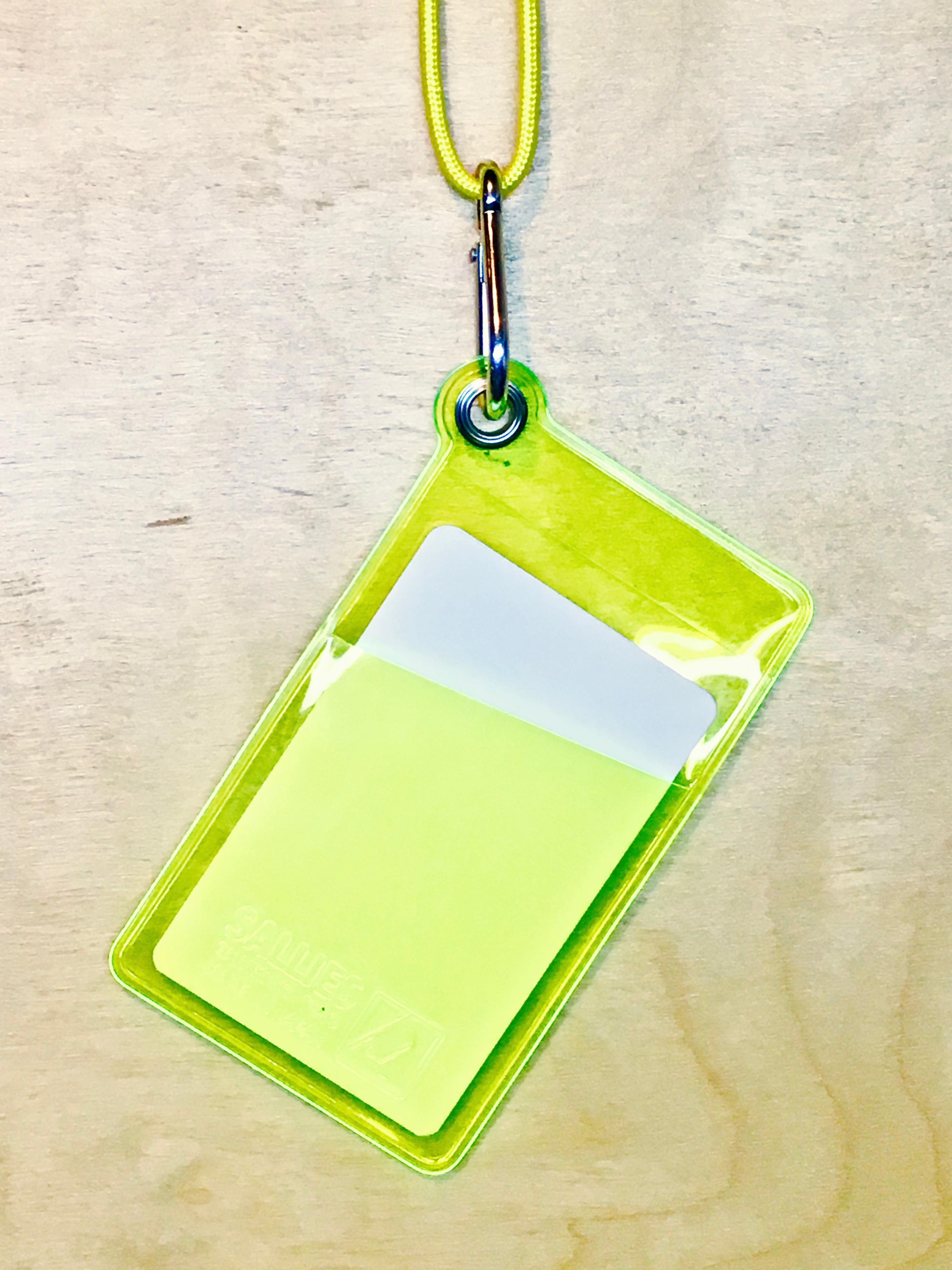 ID CASE 透明色證件套 Yellow｜背面卡片收納