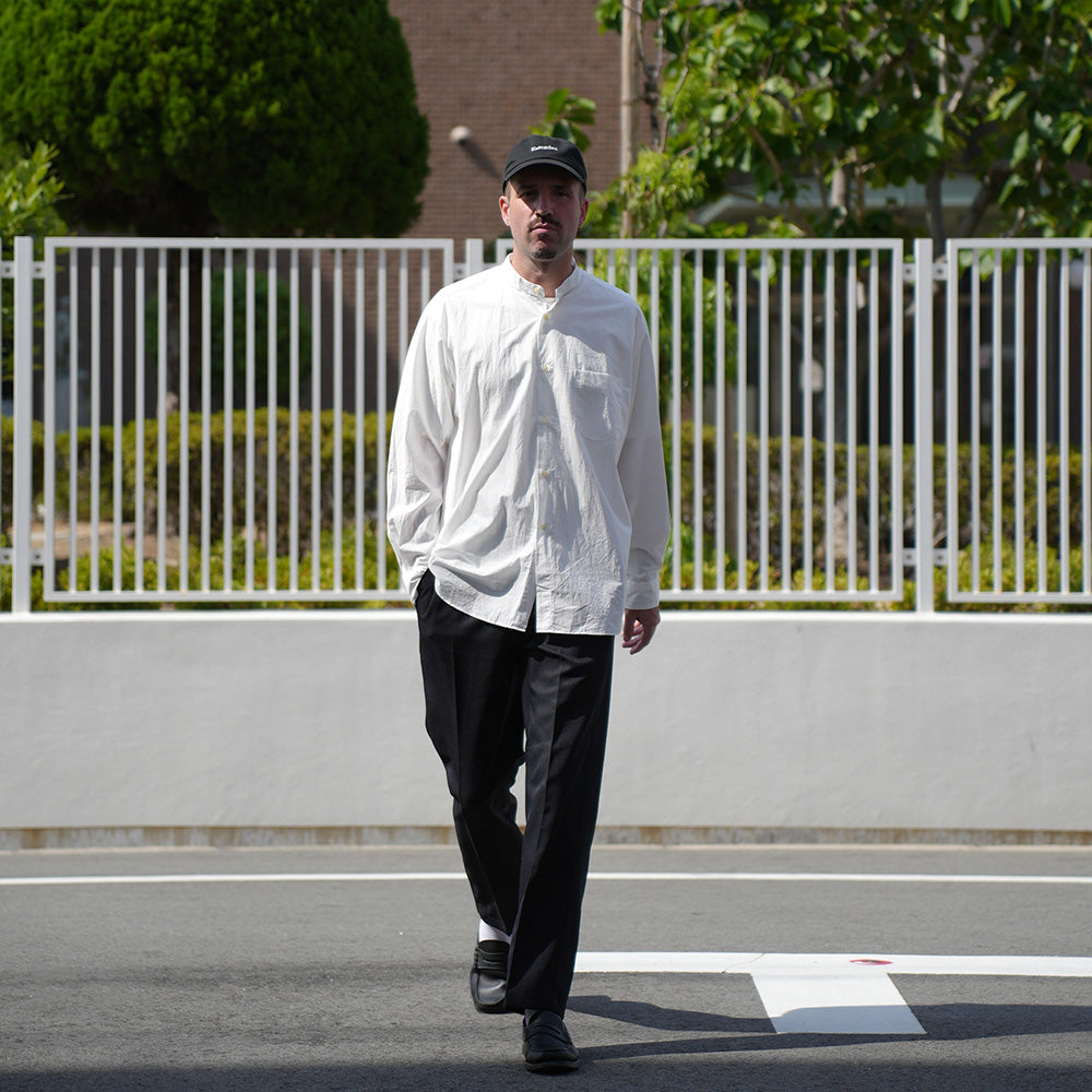 日製半鬆緊壓褶錐形長褲 BLACK 供應商實穿 1