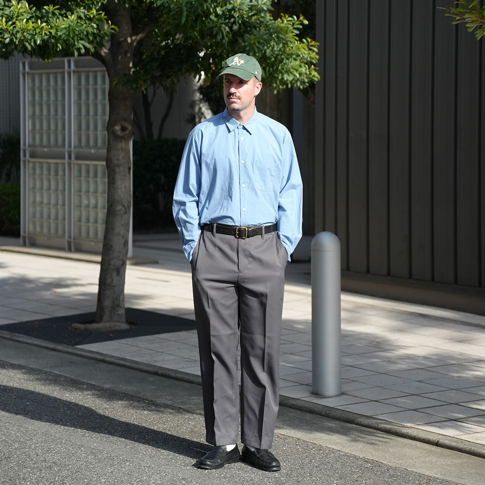 日製半鬆緊壓褶錐形長褲 CHARCOAL 供應商實穿 4