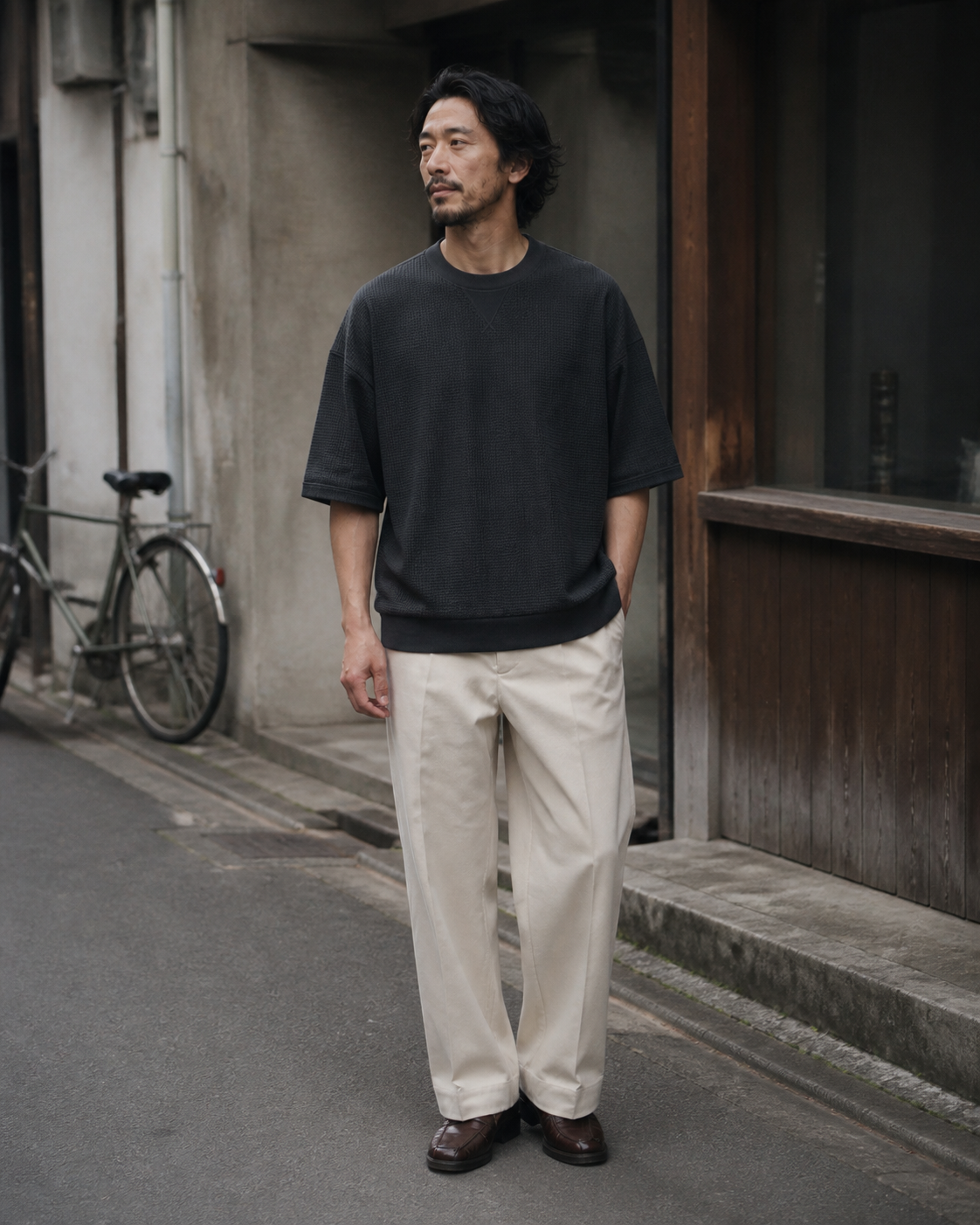 泉州蜂巢織夏季上衣 Sumikuro 昭雄實穿 A