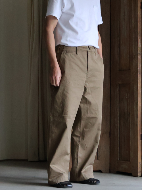 M-41 寬直筒 Easy Pants Beige 供應商實穿