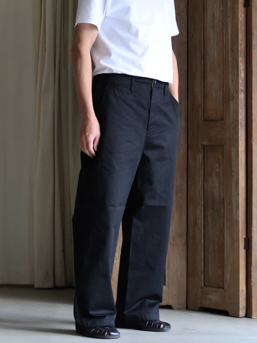 M-41 寬直筒 Easy Pants Black 供應商實穿